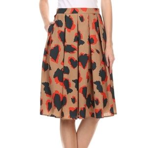 Comme Toi Printed skirt